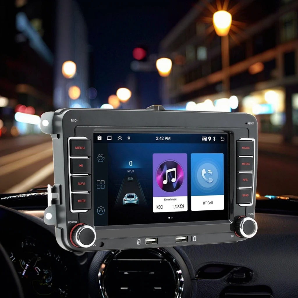 Creatall 7-Inch Android GPS Car Navigation HD Large Screen for Bluetooth CarPlay Reversing  Compatible for   USB