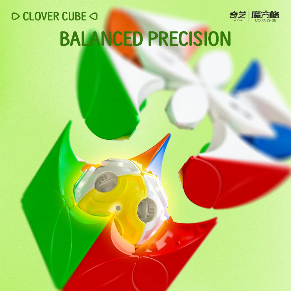 クローバーキューブアップグレードバージョンマジックキューブ Qiyi スピードキューブステッカーレスプロフェッショナルフィジェットおもちゃ Cubo Magico パズルクリエイティブおもちゃギフト