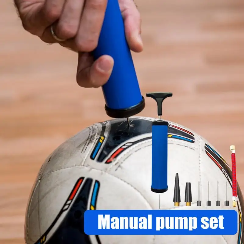 

Ball Pump For Basketball Portable Manual Volleyball Pump With Needles Sports Ball Inflation Accessories Needle Pump For