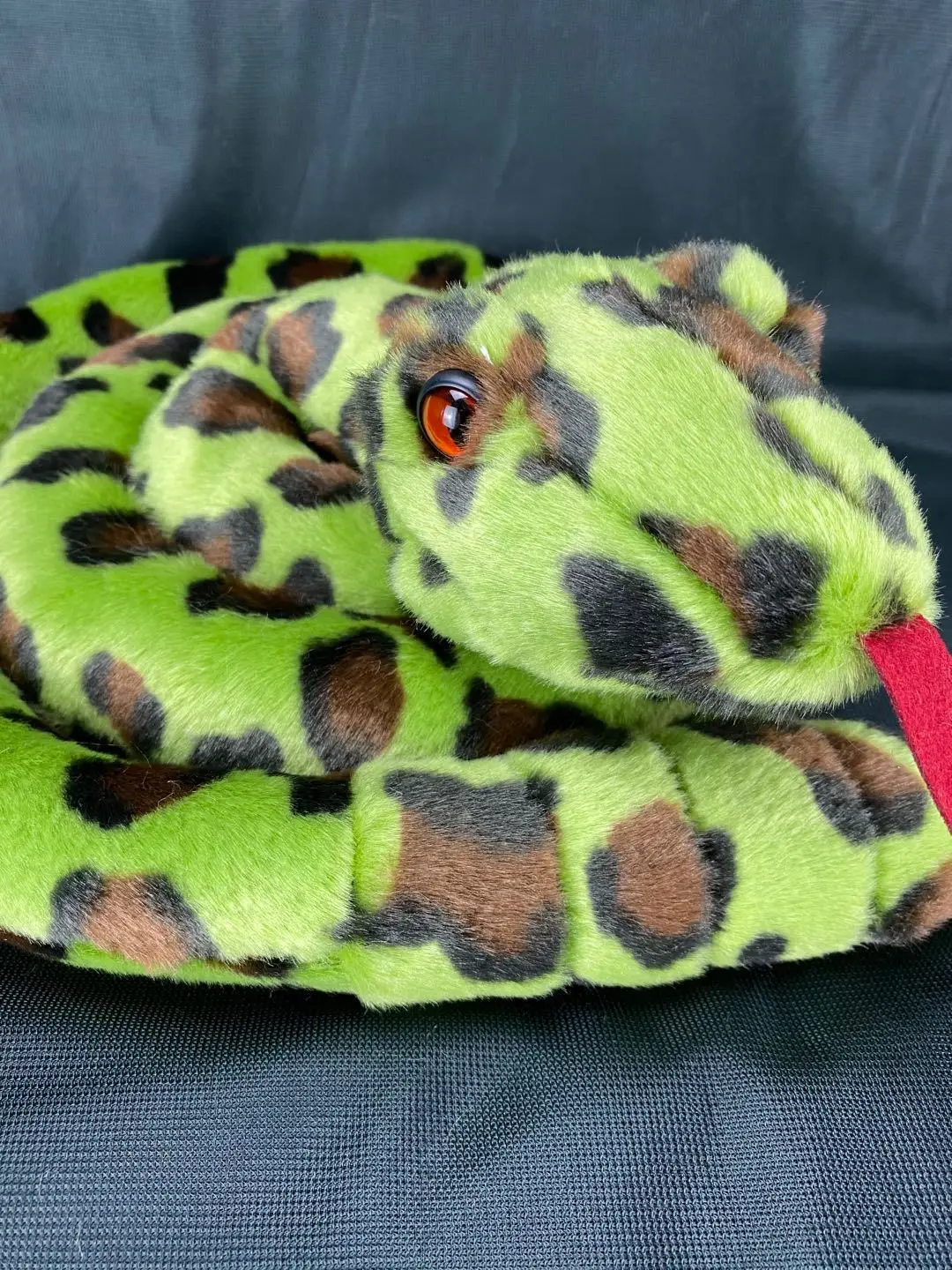 Jouet serpent de simulation en peluche de haute qualité, poupée serpent vert doux, cadeau d'environ 130cmt e2987