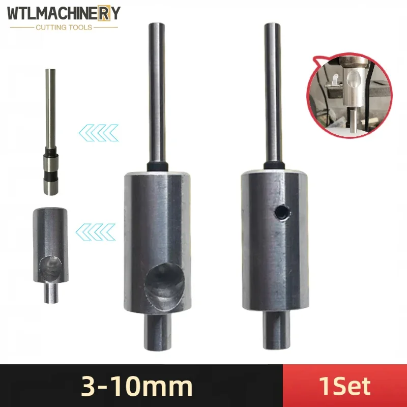 Hollow Drill Bits Straight Shank With Clip For Punching Machine 3-10mm Hole Punch Dia Specific for Paper