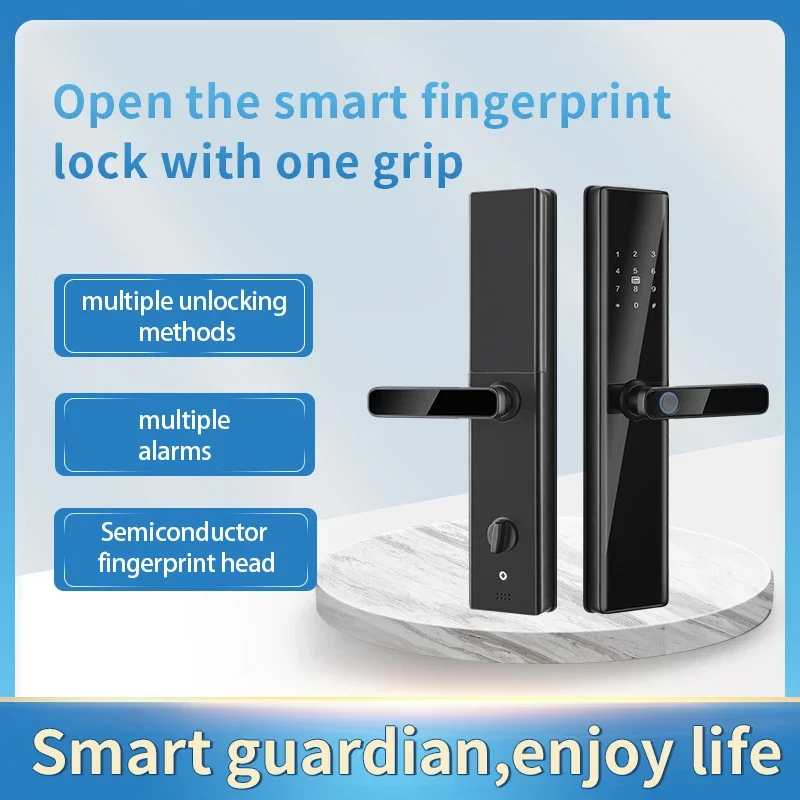 Factory Price S819-2 TTlock Tuya Zigbee App Smart Locks Fingerprint Key Password Card Digital Door Lock