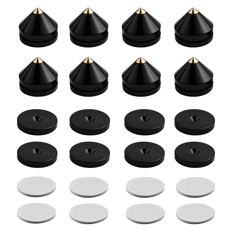 

Набор из 8 шипов для акустических систем YYTCG, регулируемые по высоте, из медного сплава, для сабвуферов, с 16 клейкими подушечками