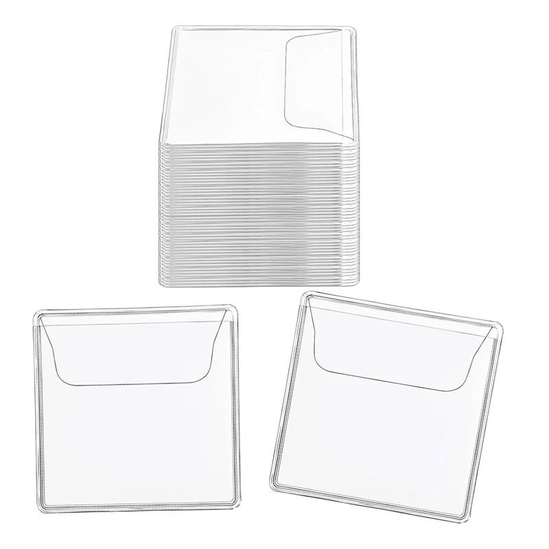 

200Pcs Single Pocket Coin Sleeves Holders Clear PVC Coin Protectors Individual Plastic Coin Holders,2.2 X 2.2 Inch-AC47