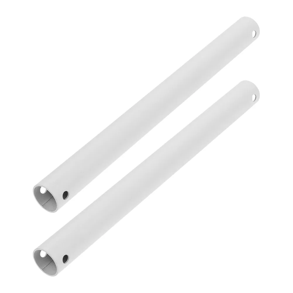 

2Pcs Ceiling Fan Downrod Extension Adjustable Iron Rods Fan Extender Poles Universal Ceiling Light Rod Indoor Home