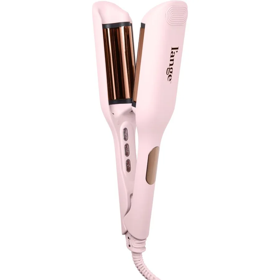 

SculptWaver Titanium Deep Wave Crimper for Modern Uniform Waves with Sculpted Texture in Blush Small Size Negative Ion Technolo