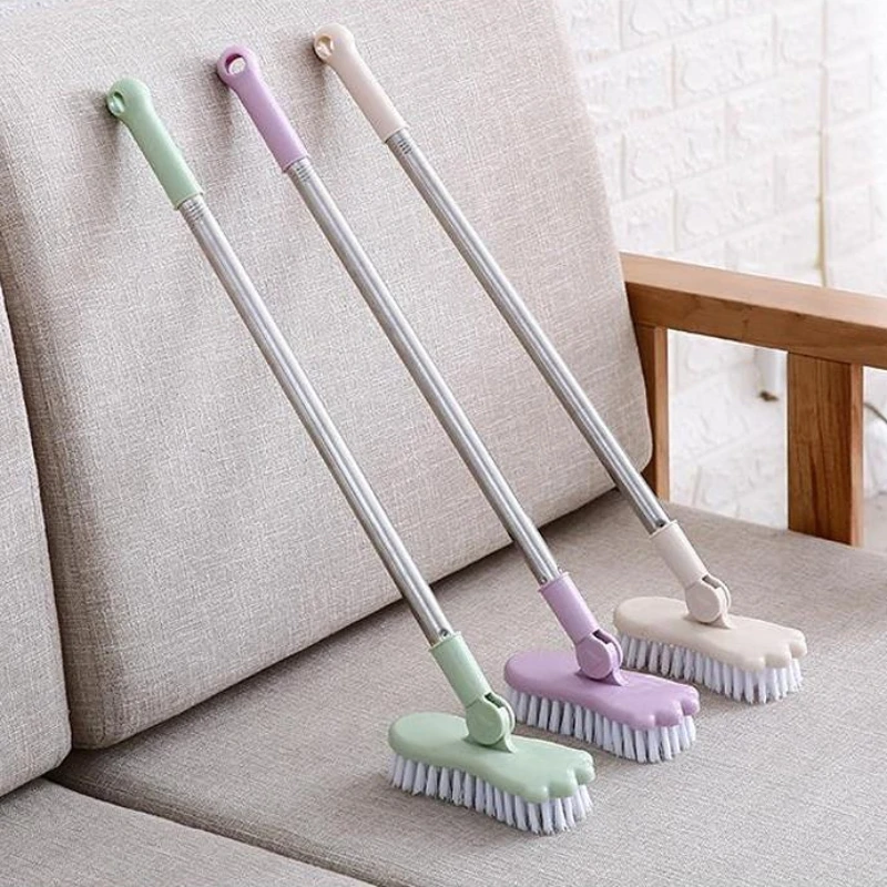 

Hard Wool Extension Rod Plastic Telescopic Long Handle Floor Brush Bathroom Cleaning Brush Floor Brush Ceramic Tile Cleaning