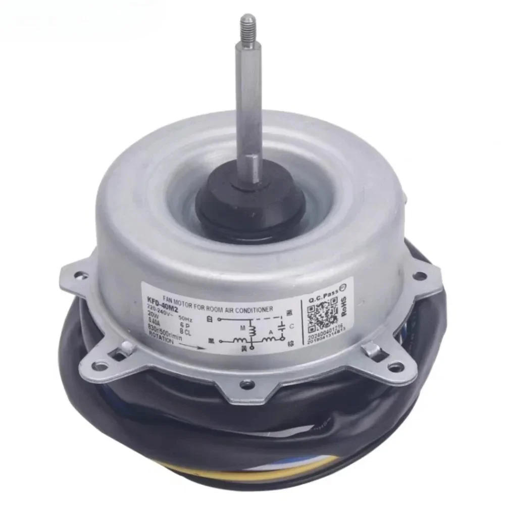 New For Haier Air Conditioner Outdoor Unit Fan Motor KFD-40M2 20W 6P 50Hz 220-240V Conditioning Parts