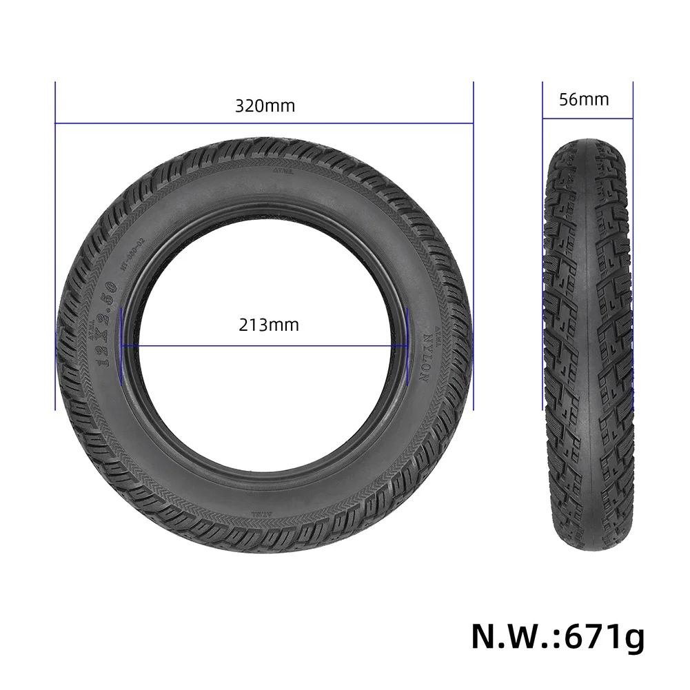 1 Pc Tire 12inch 12X2.50 Road Outer Tires For Electric Vehicles Battery Car Tyre Thick And Wear-resistant Tires Practical Parts