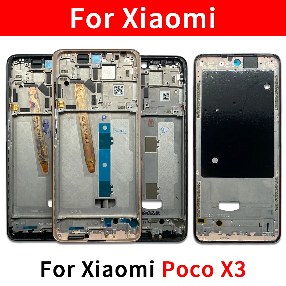 

Middle Frame Housing For Xiaomi Poco X4 Pro 5G X3 X5 X6 Pro C65 X3 X4 GT Front LCD Frame Bezel Holder Cover Middle Housing Parts