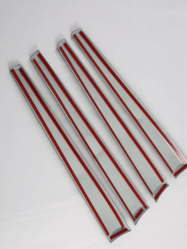 For Toyota Hilux/Hilux REVO 2024 ABS carbon fiber Inner Door Handle Handrail Panel Cover armrest Strip Decoration Panel Strip