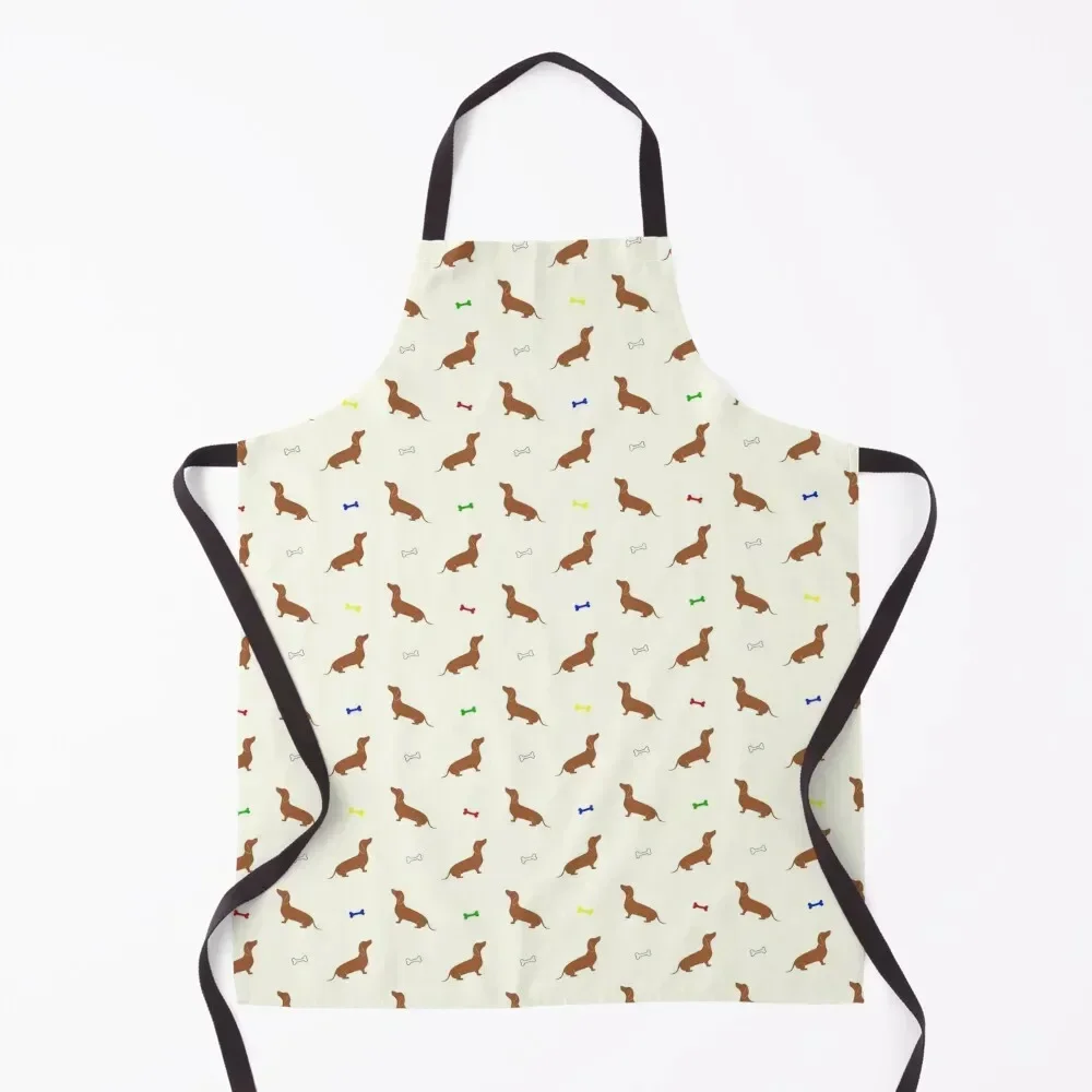 

Dachshund Pattern Apron Things For Home And Kitchen work ladies with personal logo Kitchen Women Apron