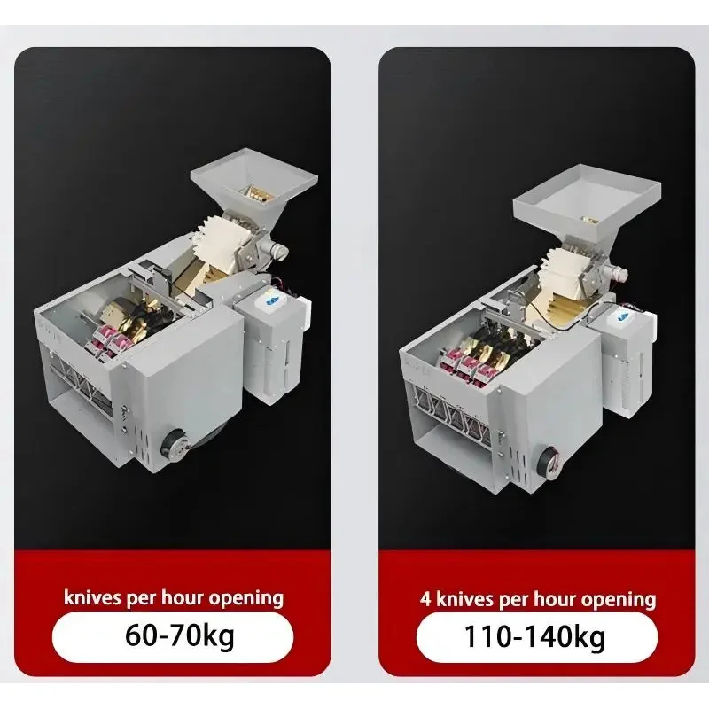 

Double Blade Chestnut Opening Machine High Productivity Farm Use 220V Motor 50Kg Capacity