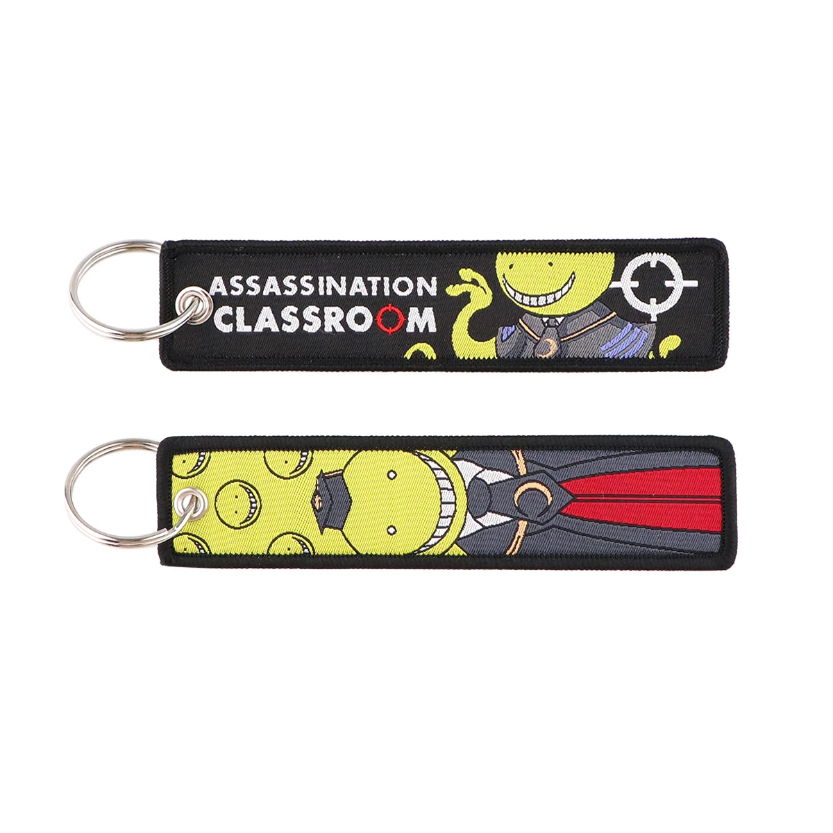 1 Stück japanische Anime-Serie, bestickte Schlüsselanhänger, Jet-Tag, Schlüsselanhänger für Motorräder, Autos, Rucksack, modisches Schlüsselanhänger-Zubehör