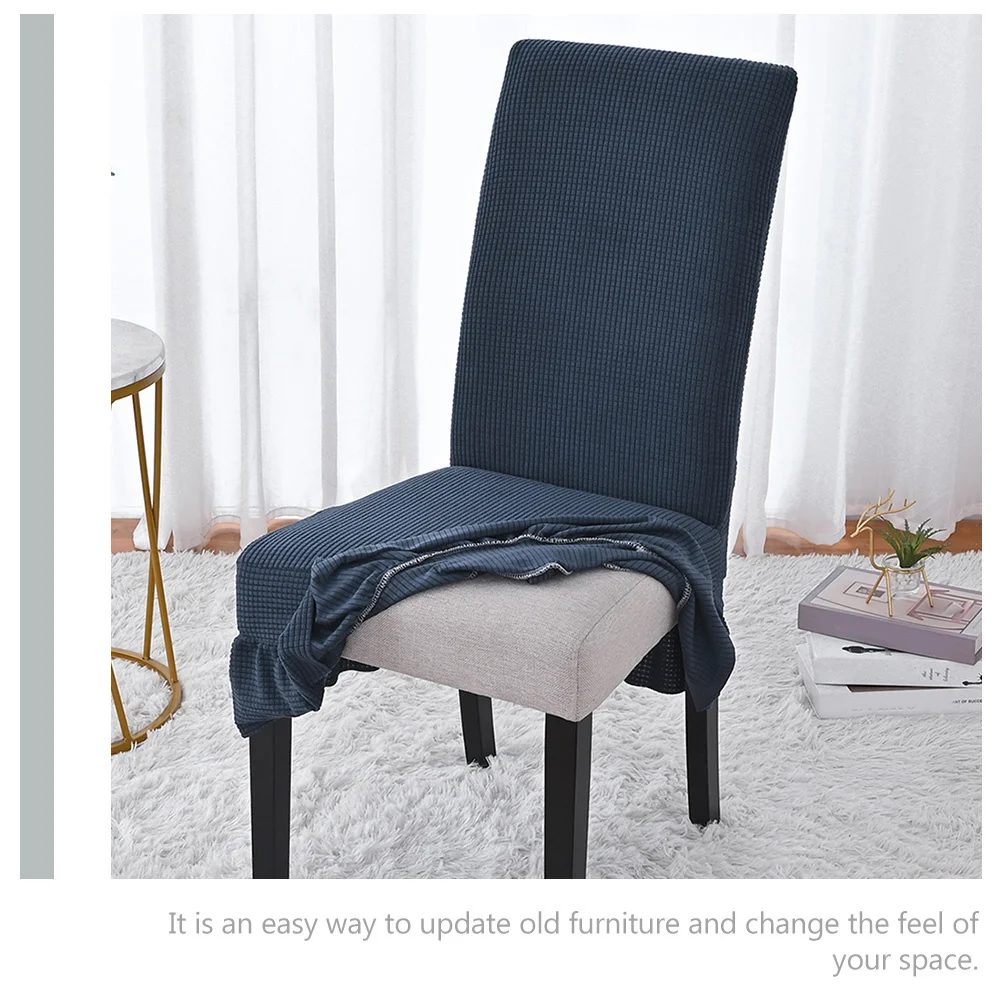 

Stretchy Universal Easy Fitted Dining Chair Cover 85 Polyester 15 Spandex Wrinkle Resistant Elastic Soft Home Kitchen Hotel