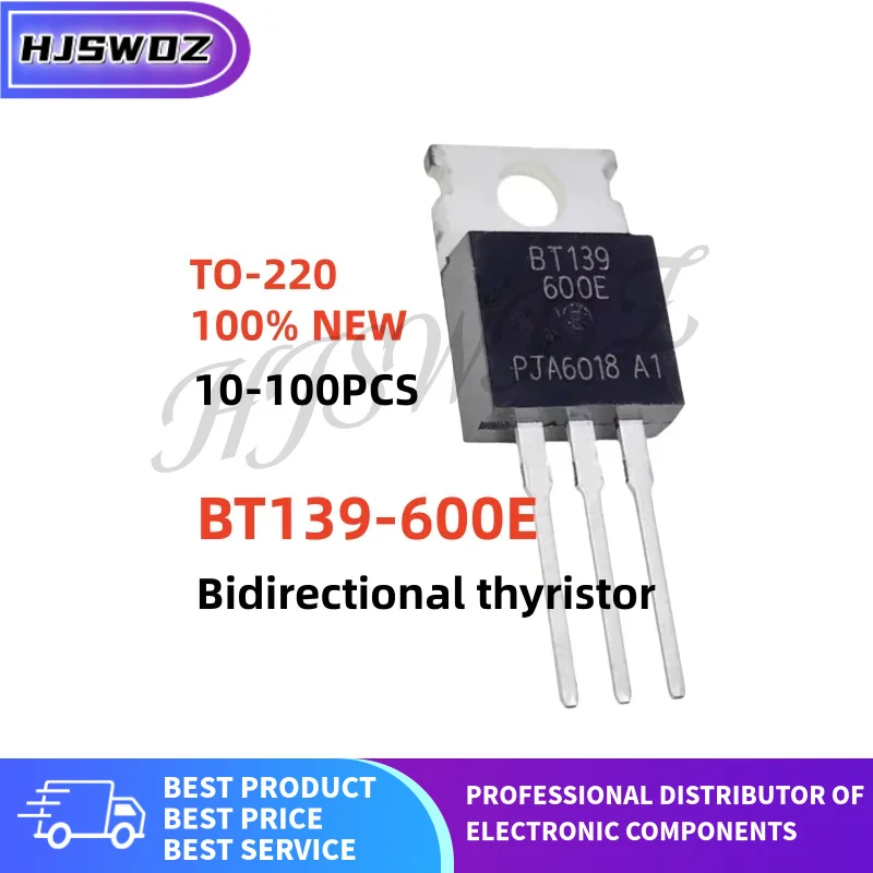 10~100PCS brand new BT139-600E BT139 600E BT139600E TO-220 Bidirectional thyristor In Stock