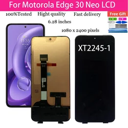 NEW For Motorola Edge 30 Neo LCD XT2245-1 Display Touch Screen Digitizer Assembly For Moto Edge 30 Neo LCD