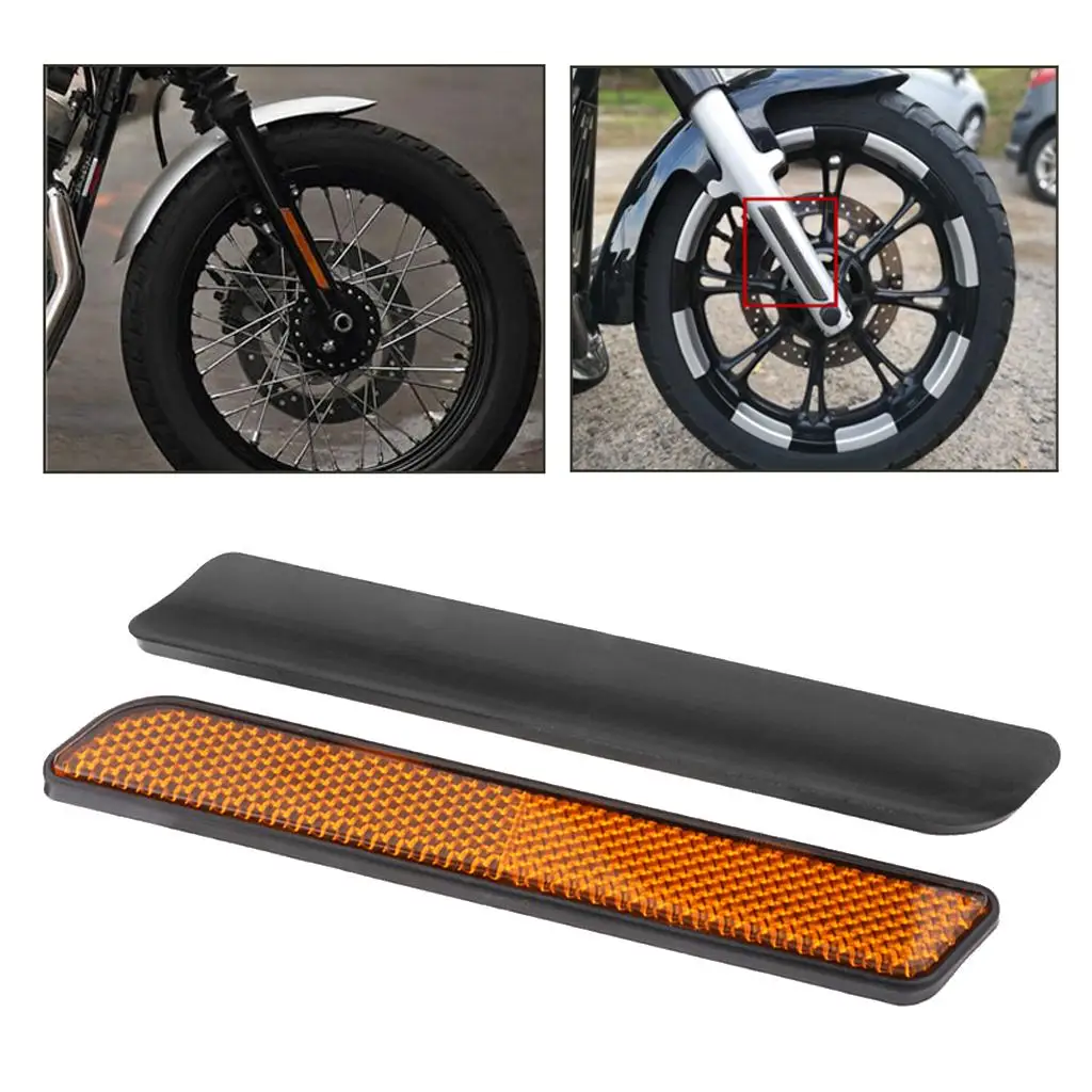 

2 Packs Plastic Front Fork Leg Reflector for Sportster 883 1200 XL