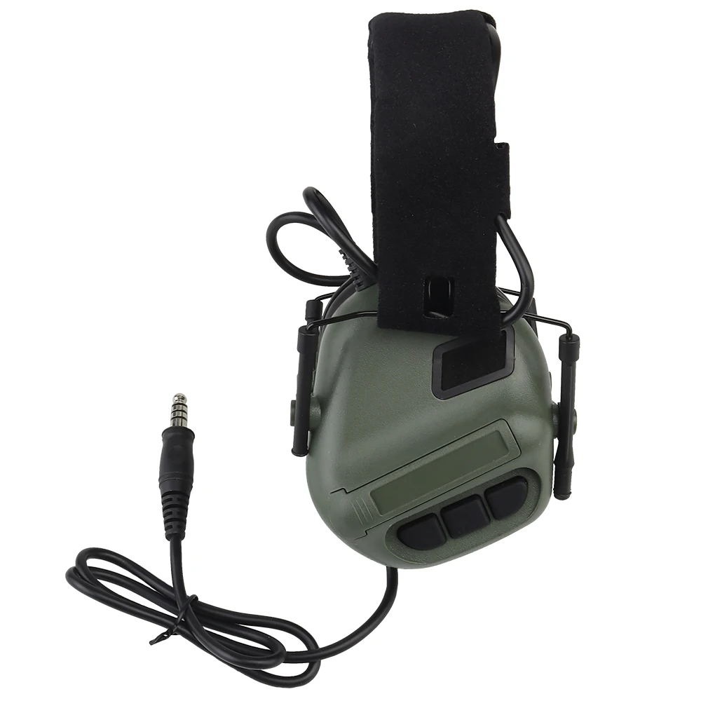 Imagem -02 - Noise Reduction Headconjunto com Adaptador Braço de Auscultadores para Caça Tática Acessório Airsoft Capacete Rápido M-lok Gen Sound Pickup