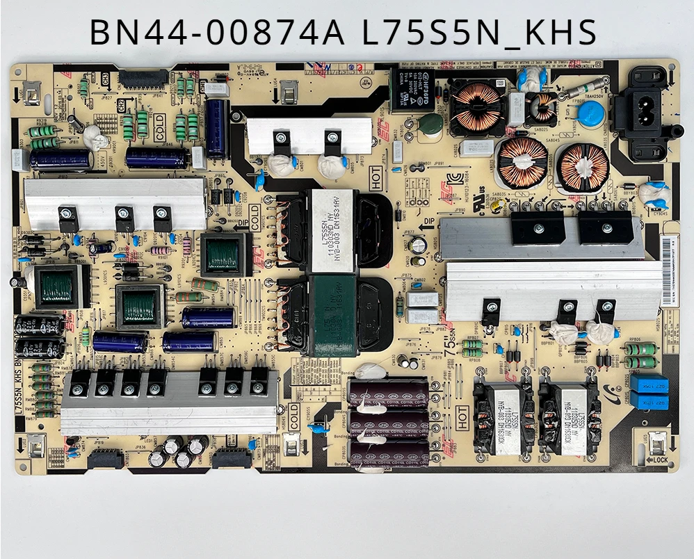 

BN44-00874A L75S5N_KHS Power Supply Board is for UN70KU6300FXZA UN70KU6300 UA70KU6300JXXZ UA70KU7000R UA75KU6300J UA78KU6900JXXZ