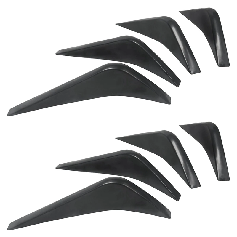 8X Car Rear Bumper Air Diffuser Fin Spoiler For Chevrolet Corvette C7 2014-2019