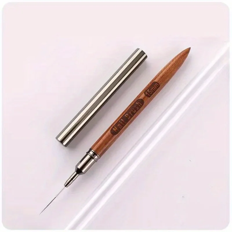 5pcs/set Round Wood Handle Art Liner DIY Painting Brush Drawing Lines Stripe Flower Painting Pen Nail Liner Brush Set with 5size 5