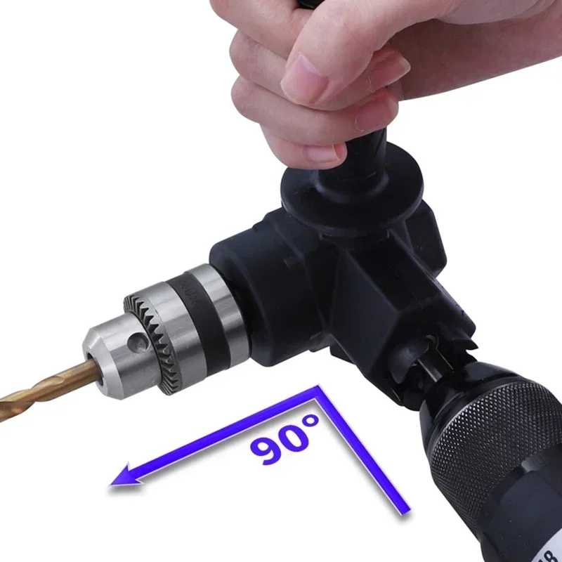 

Hot SalesPortable 90° Three Jaw Chuck Corner Impact Drill Adapter Right Angle Bend Extension Chuck Drill Adapter for Tool access