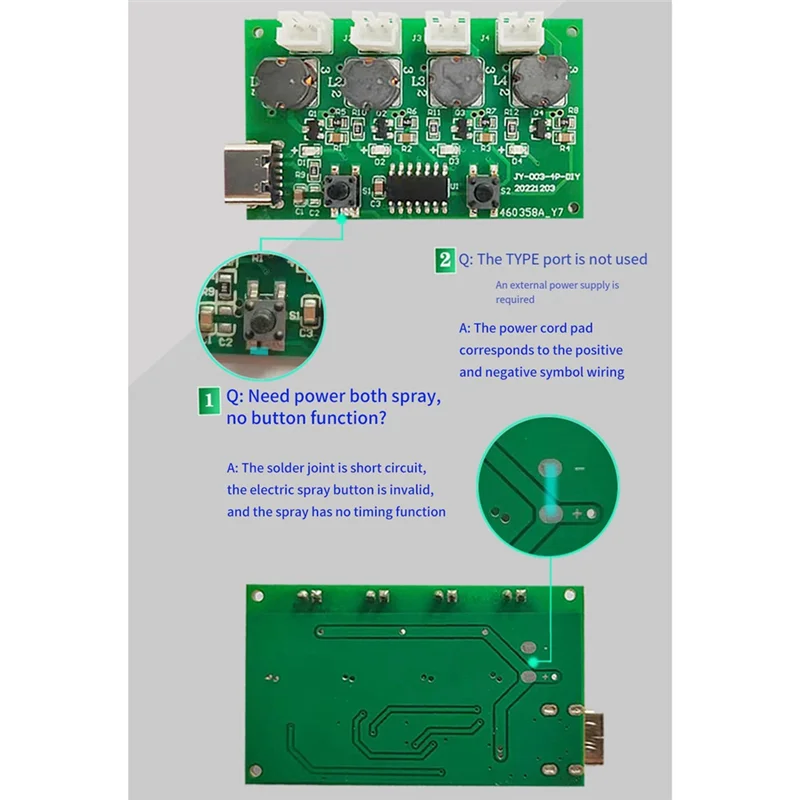 Four-Spray Humidifier Module Humidifier Control Board Atomizer Driver Board Four-Spray Humidifier Module,Set A