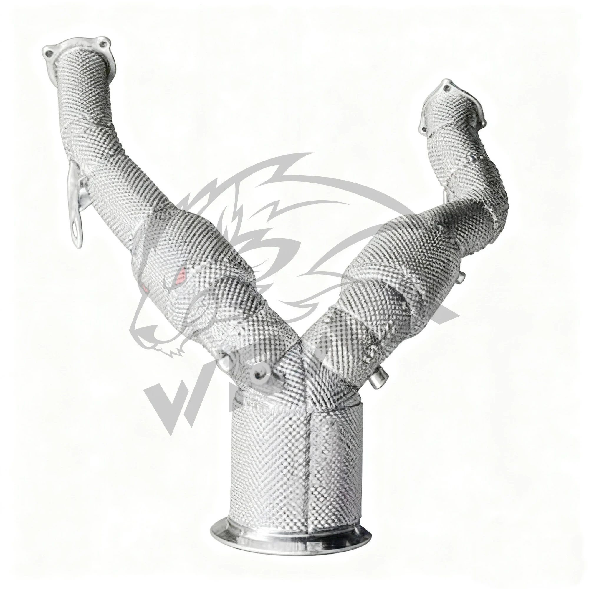 WRAX أنبوب سفلي عالي التدفق مع قطة لأودي A6L A6 A7 3.0T SS304 ترقية الأنابيب من أداء درع الحرارة عادم مناسب تمامًا #6