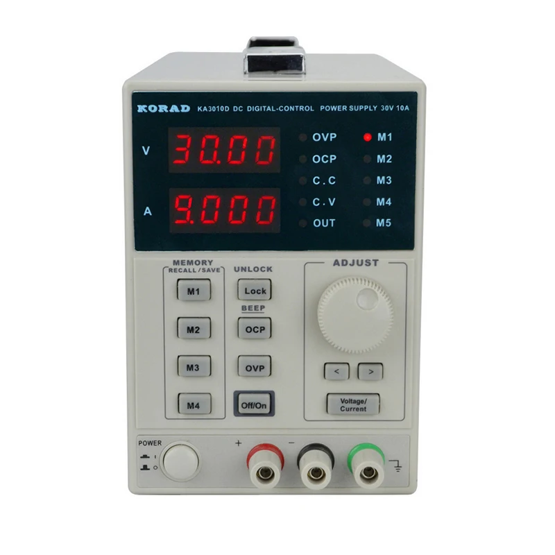 KA3010D DC Power Supply 30V 10A 0.01V 0.001A Digital Regulated Programmable Precision Variable Regulated Power Supply