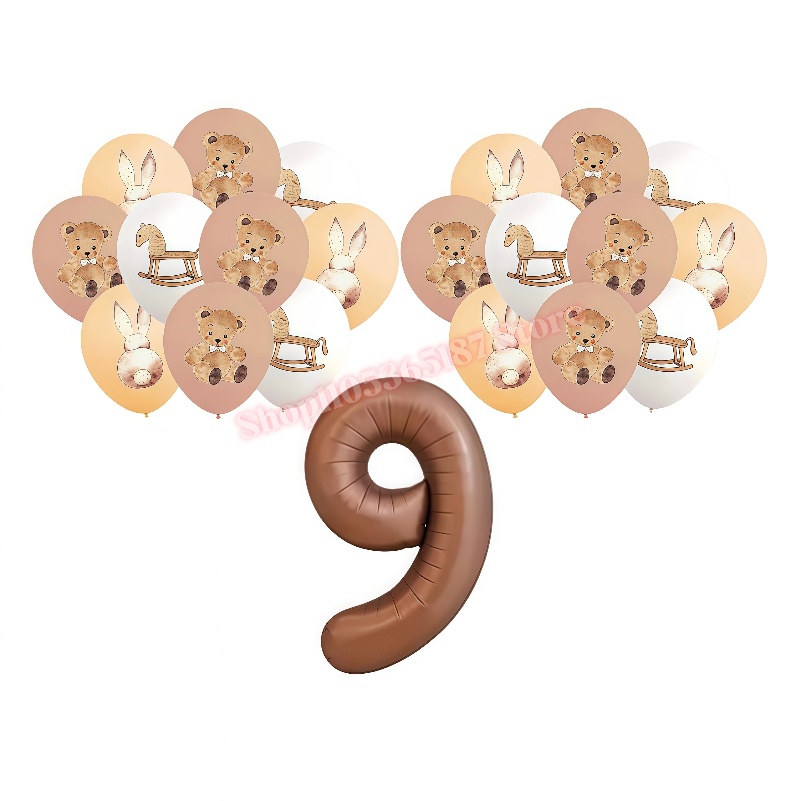 Hello Baby Geschlechts-Enthüllungs-Party-Zubehör Mädchen Junge Banner Flaggen Girlande Ballon für Babyparty 1. Geburtstag Dekoration – Detail 30
