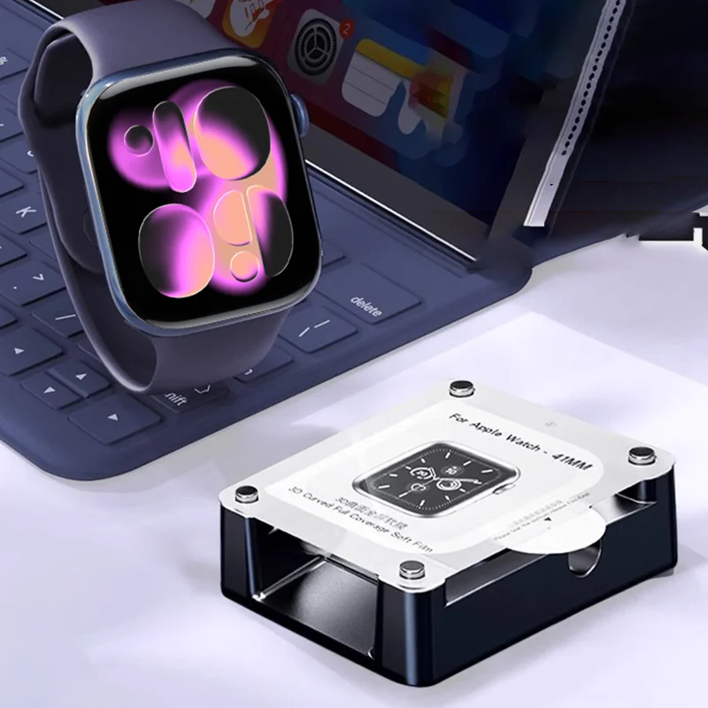 For Apple Watch Series 11-10 9-8-7-6 5 Se ultra 3/2 49mm 42-46mm 41mm 45mm 40 44mm Positioning device Tool+film Screen Protector
