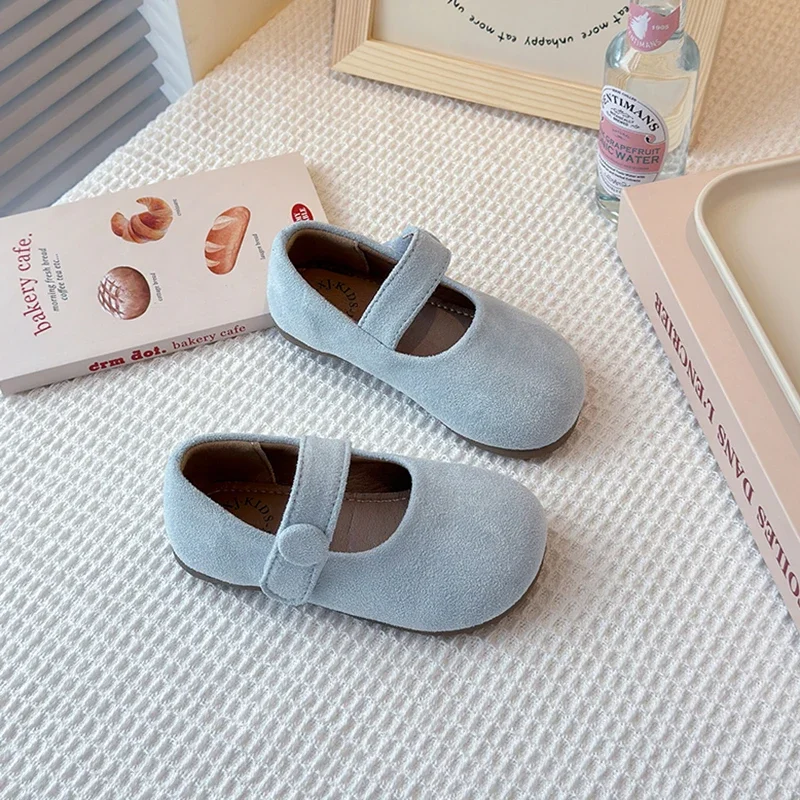 

2025 Kids Ballet Flats Shoes Fashion Mary Jane Shoes Children's Trend Winter New Sweet Cute Dress Sneakers Mujer Shoes