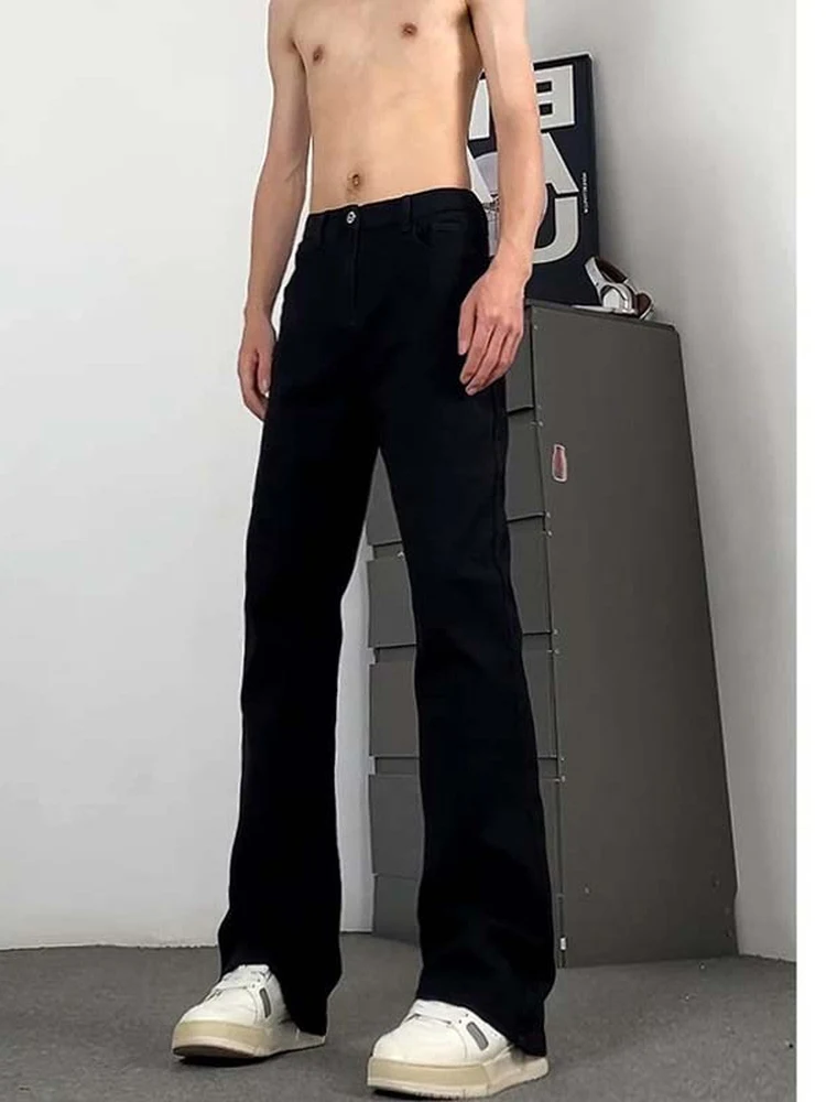 

Джинсы прямого кроя Slim Fit, мужские тонкие черные брюки на весну и лето, модный брендовый молодежный стиль, классический дизайн Cleanfit, повседневная одежда