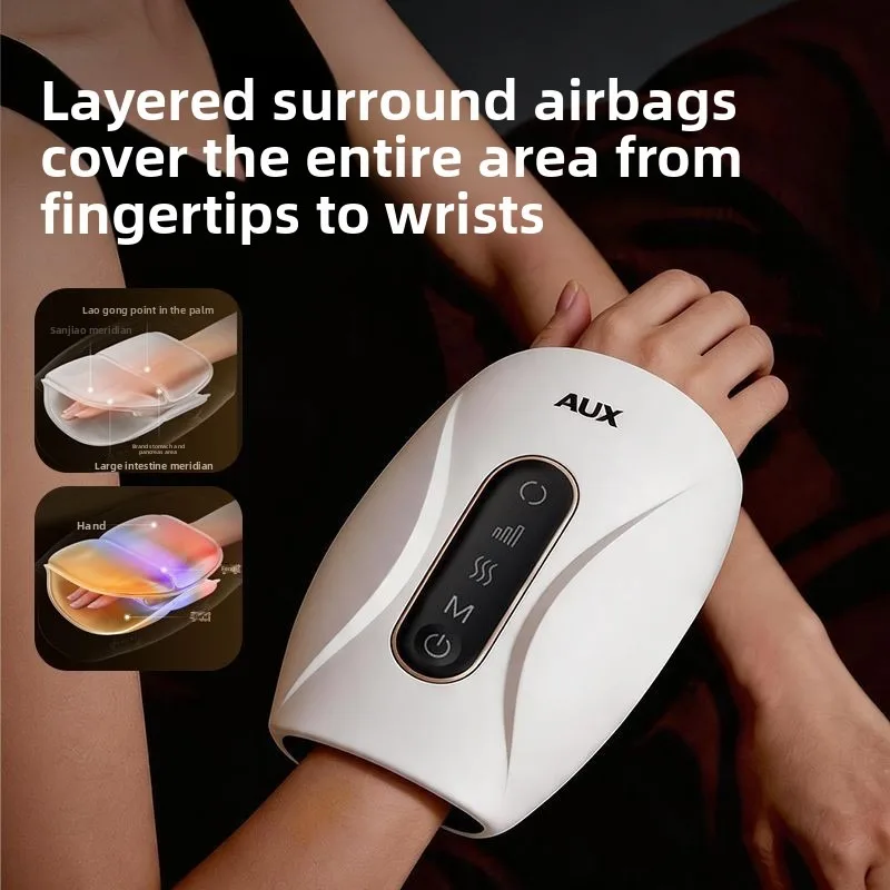Hand massager to relieve finger fatigue, palm and wrist fully wrapped joint hot compress kneading massager