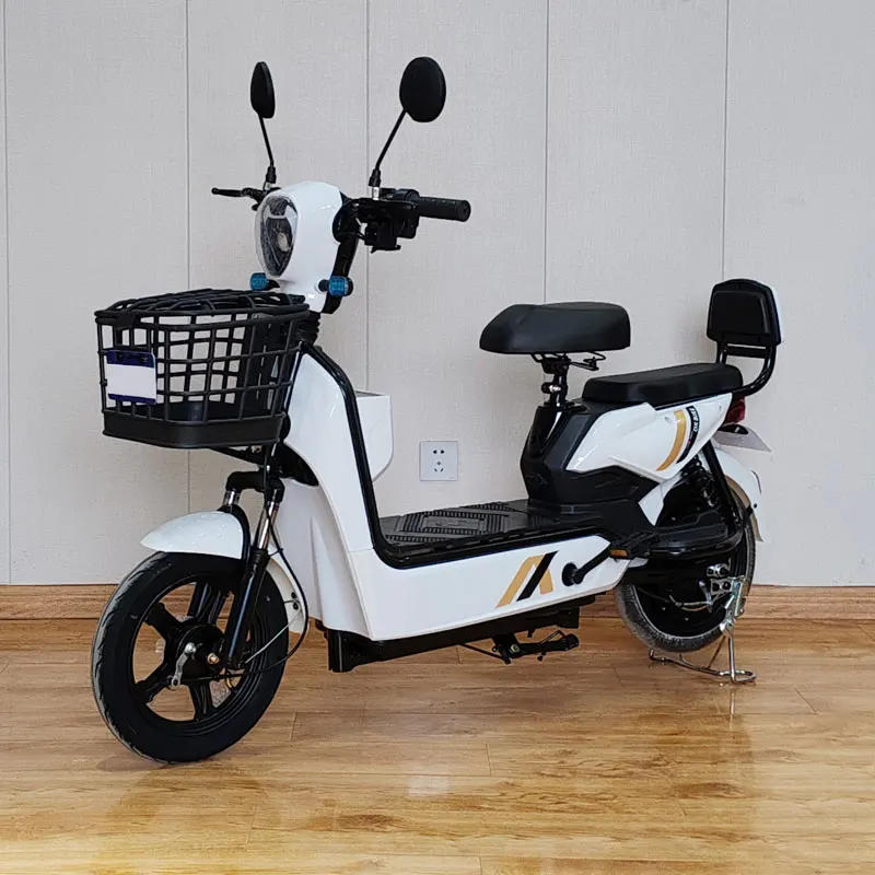 New 350W Electronic Electric Bike 48V12AH Battery 14x2.5 Vacuum Tires LCD Display 35km/h Speed 60km Range Pure Copper