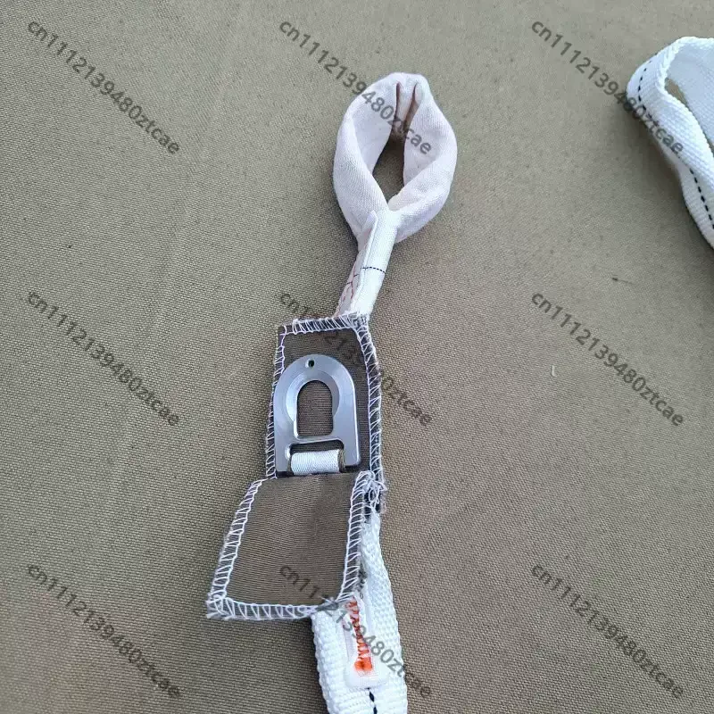 Stainless‑Steel Rope Cutter Tool With Wide Webbing Strap Outdoor Cord Cutting Gear Camping DIY Hardware Accessory