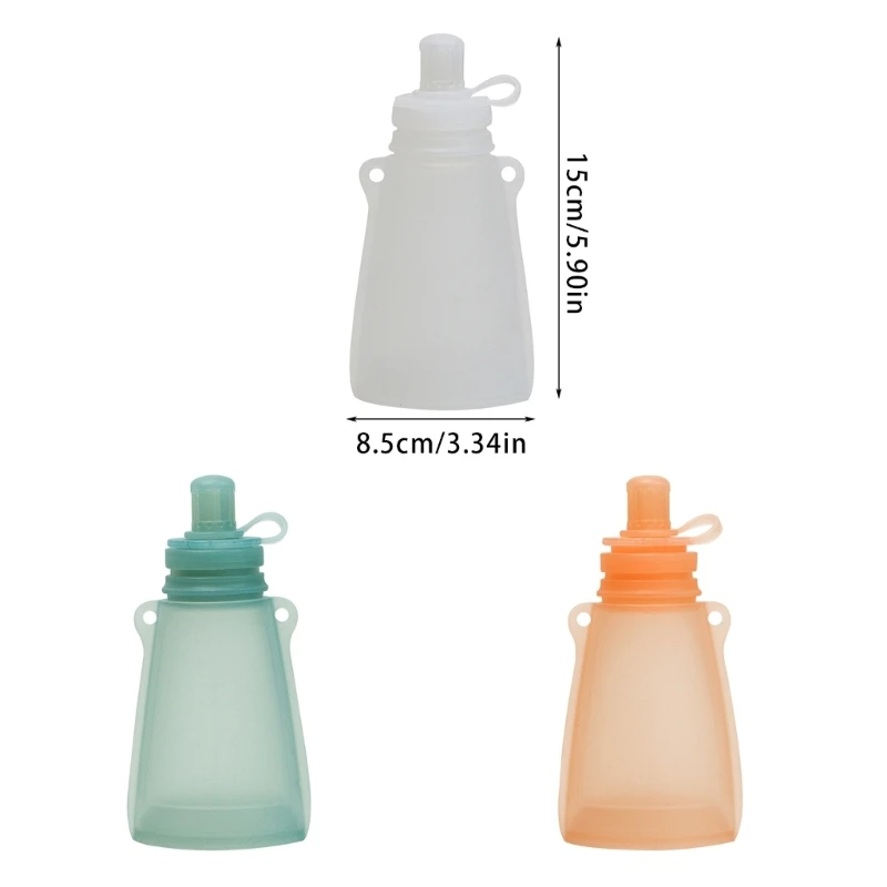 120ML Baby Container Case Large Capacity Silicone Puree Storage Bag