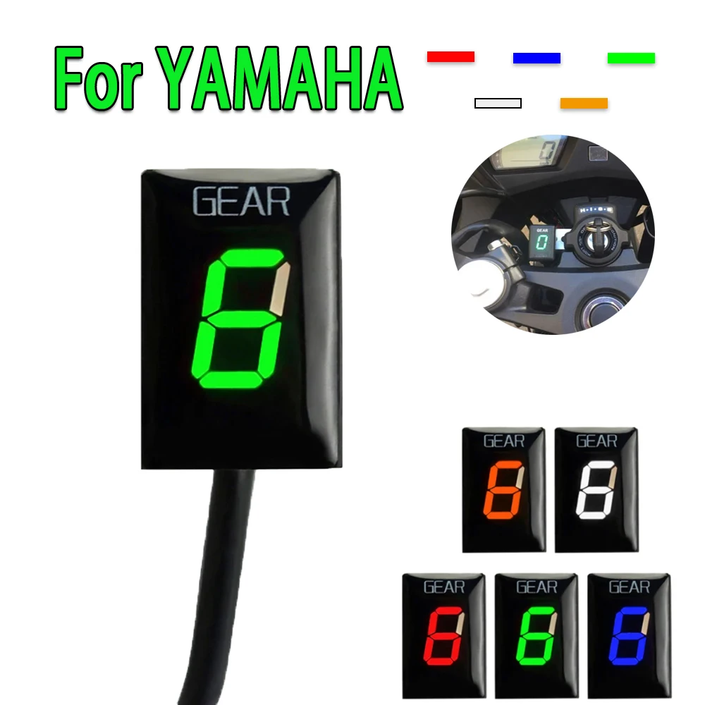 

For Yamaha YZF R1 R6 FZ8 Mt03 MT-01 Fzs600 XJR400 FZ400 FZ6 Xv1900a Ys250 Xv1600A Xj6 Motorcycle with 1-6 speed gear indicato