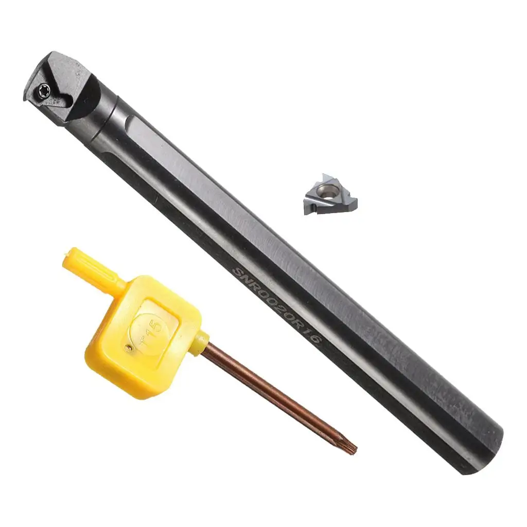Inner Thread Turning Holder Stainless Steel SNR0020R16 Threading Boring Bar with 16 IR AG60 Insert for CNC Lathe
