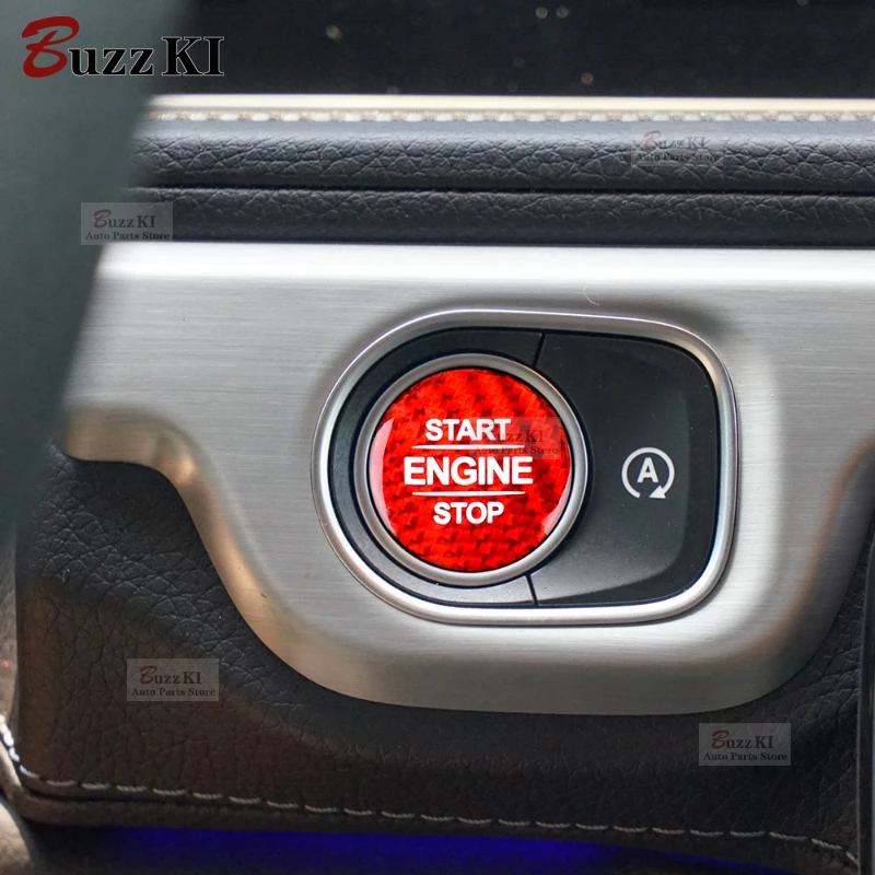 Carbon Fiber Engine Start Button Sticker for Mercedes Benz W177 GLB X247 W247 GLE W167 GLS X167 W464 CLA C118 AMG Accessories