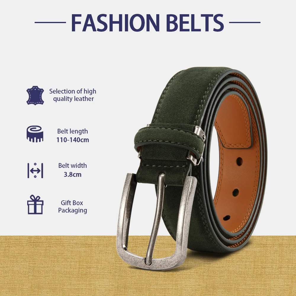 Unisex Freie Größe PU Leder Gürtel Für Frauen Luxus Designer Jeans Taille Gürtel Männer Mode Wildleder taille gürtel Bund – Detail 8