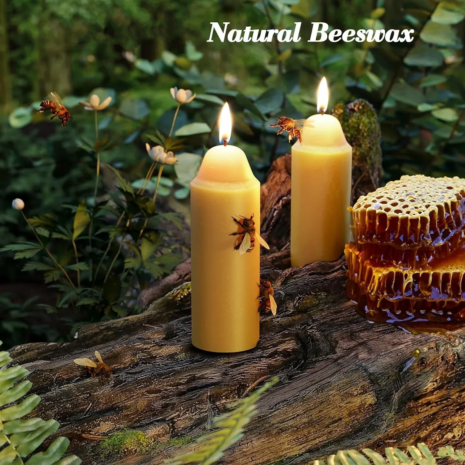 Imagem -04 - Handmade Beeswax Candles para Camping Velas sem Fumaça para Emergência ao ar Livre Table Dinner Decor 1230 Pcs