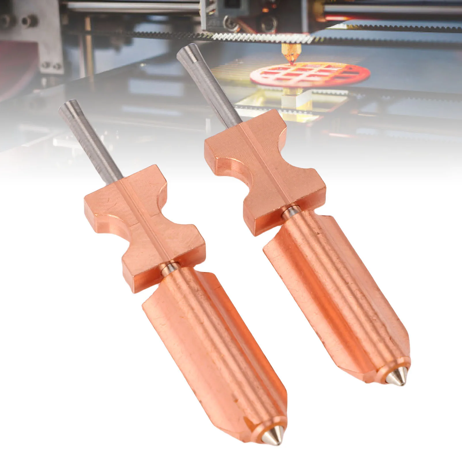 

2Pcs 0.4mm Hotend Replacement for FLASHFORGE AD5X 3D Printer All Metal Quick Detachable Nozzle Hotend