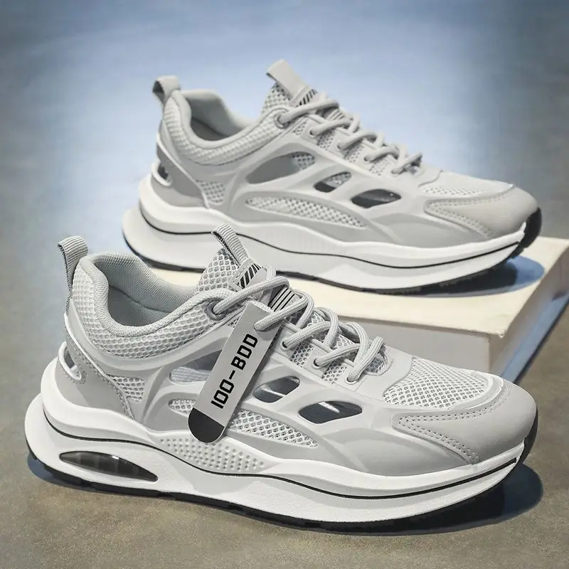 Men's 2026 Summer New Trendy Versatile Outdoor Running Shoes Korean Style Commuter Casual Chunky Sole Sneakers
