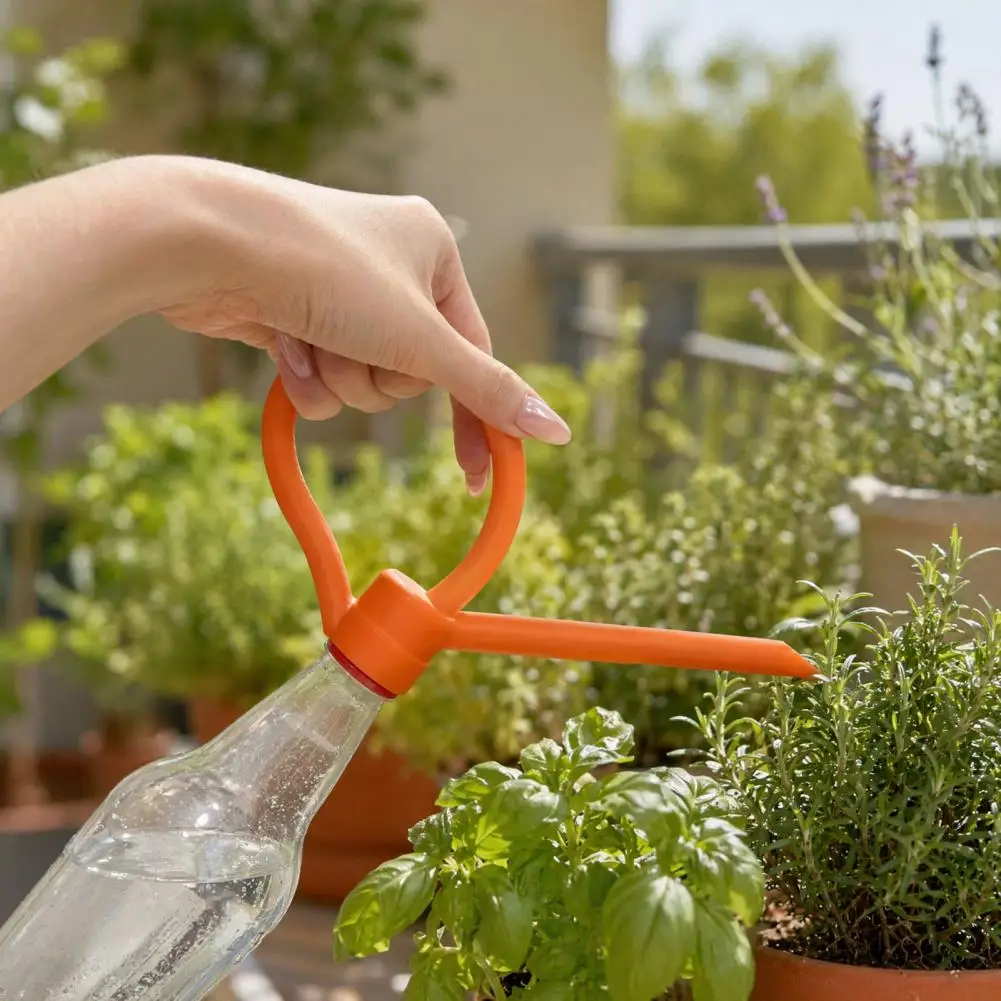 Easy Pour Plant Waterer Bottle Cap Watering Spout with Handle Easy Pouring Gardening Tool No Spill Long Slender Spout for Potted