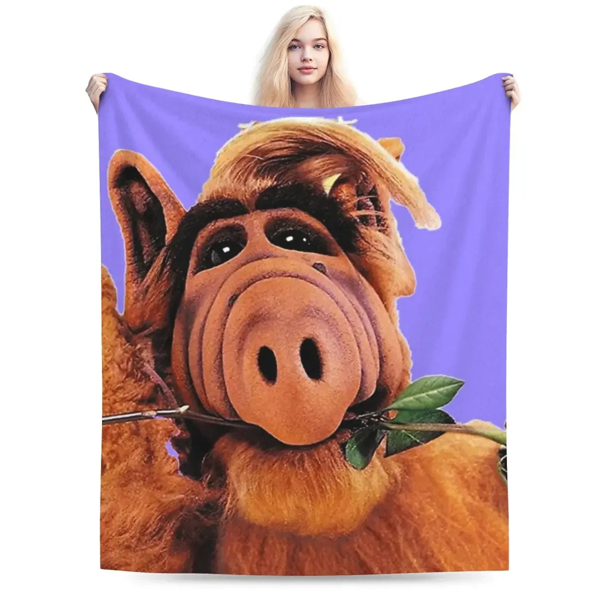 Alf Blanket Soft Warm Flannel Throw Blanket Plush for Bed Living room Picnic Travel Home Sofa