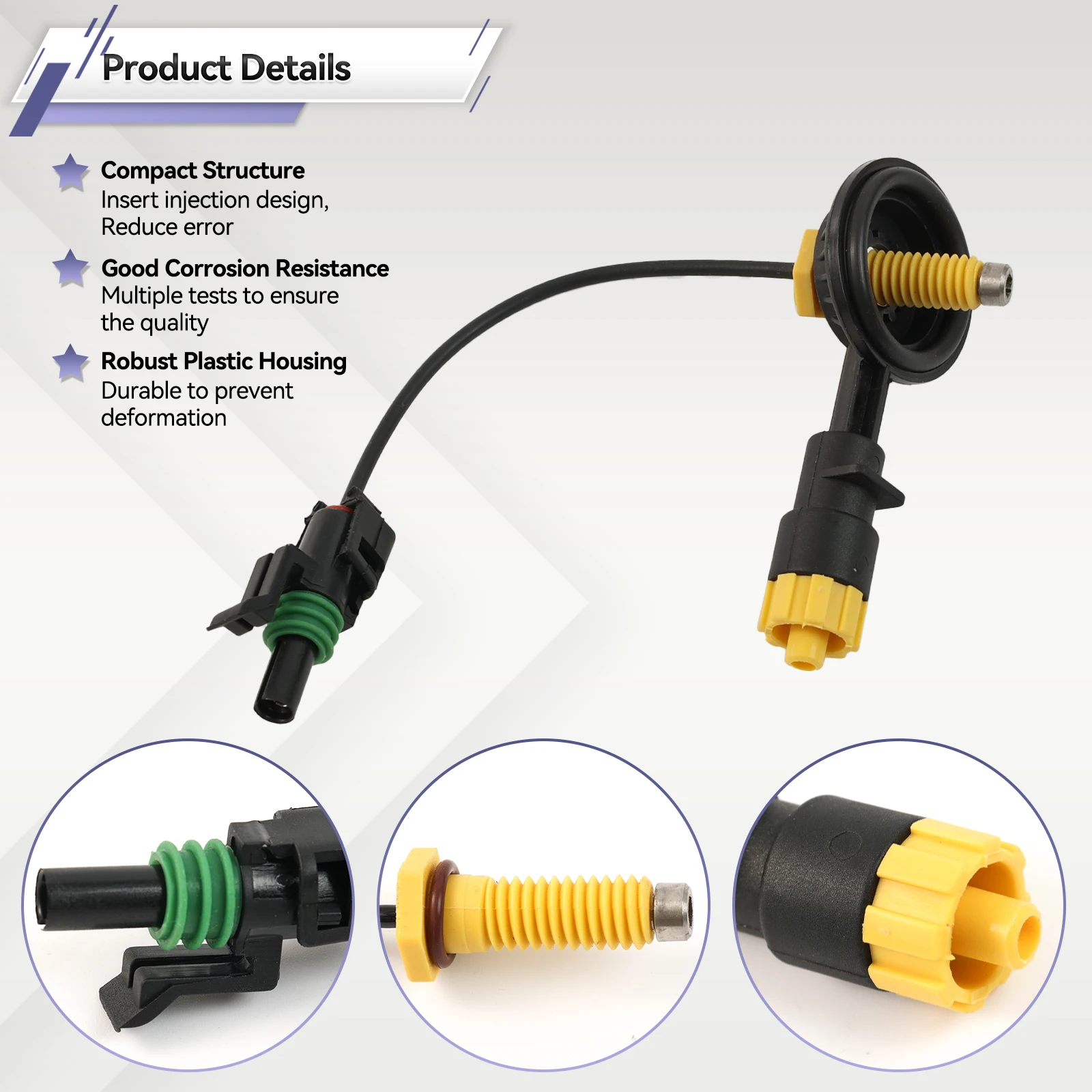 WKW 500080 مستشعر كاشف المياه لمرشح وقود الديزل لاند روفر ديسكفري 3/4 رينج روفر سبورت 2006-2013 ملحقات السيارة x1 #5