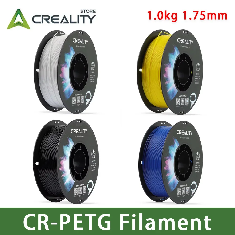 

CREALITY Original CR-PETG Filament 1KG 1.75mm High Temperature Eco-friendly Odorless Non-toxic Excellent Moisture Resistance