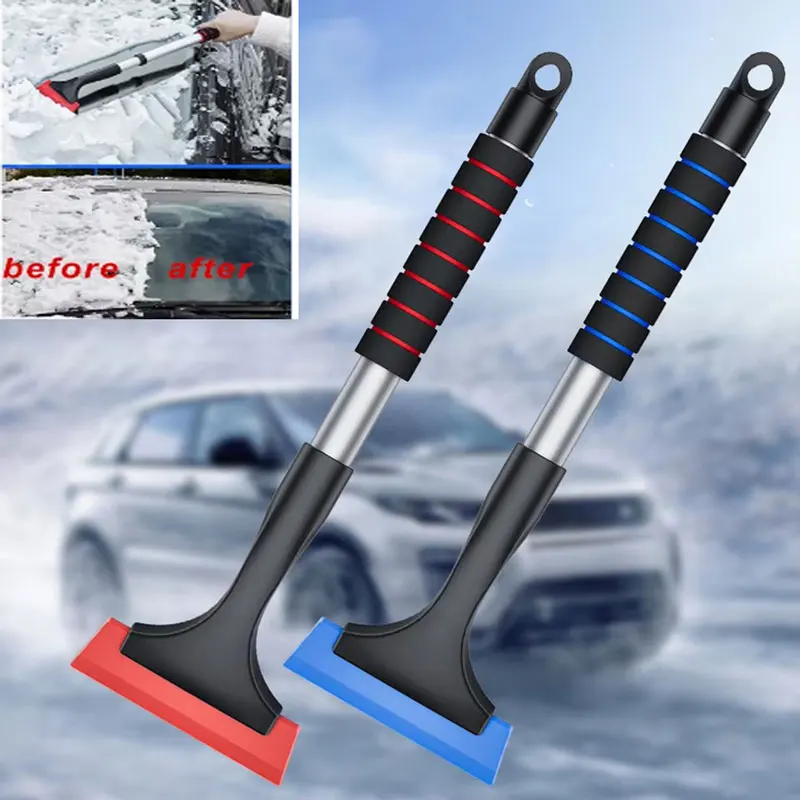 Car Windshield Ice Scraper with Sponge Handle Snow Remover Ergonomic Window Snow Remover Windshield Protection Accessories